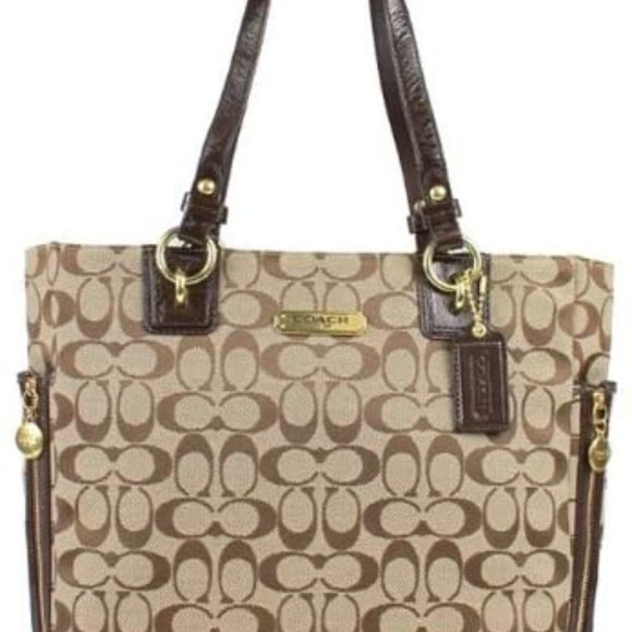 Coach Signature Gallery NS Zip Tote Bag - Picture 2 of 10